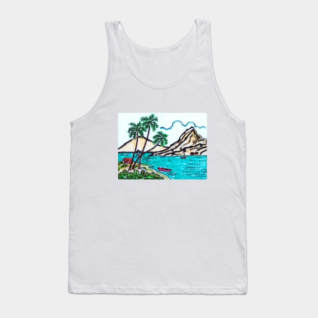 Lake Side Scenery Tank Top by Graphics7